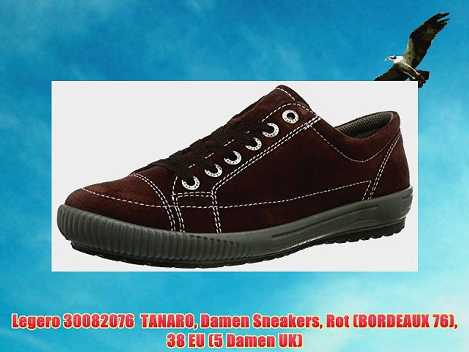 Legero 30082076  TANARO Damen Sneakers Rot (BORDEAUX 76) 38 EU (5 Damen UK)