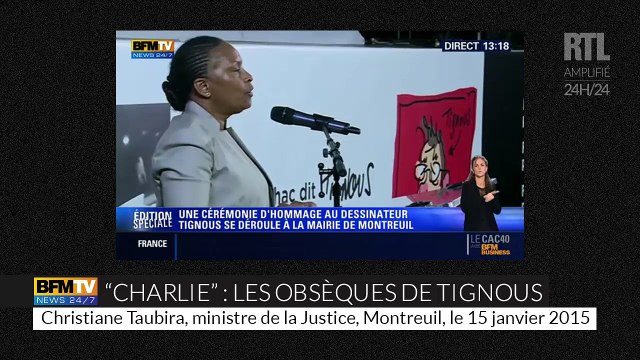 Charlie Hebdo : Les obsèques de Tignous