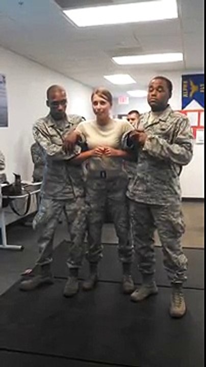 USAF Girl gets tazed __ORIGINAL _ _