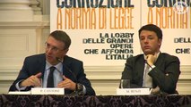 Roma - Renzi partecipa alla presentazione del libro di Barbieri e Giavazzi (14.01.15)