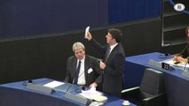 Strasburgo - Discorso di Renzi al Parlamento europeo (13.01.15)