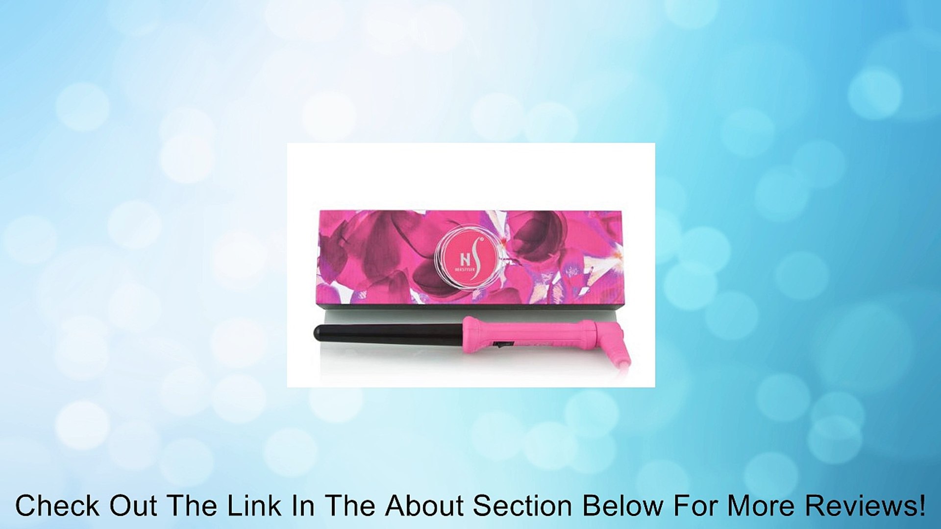⁣Herstyler Grande Pink Hair Professional Curling Iron (Pink Handle, Black Rod) Review