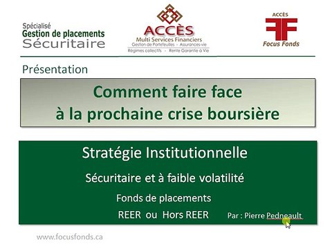 Stratégie de placement institutionnelle