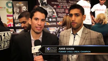 Amir Khan - Bradley didnt take fight twice- Says he will wear $50k gold shorts for fight