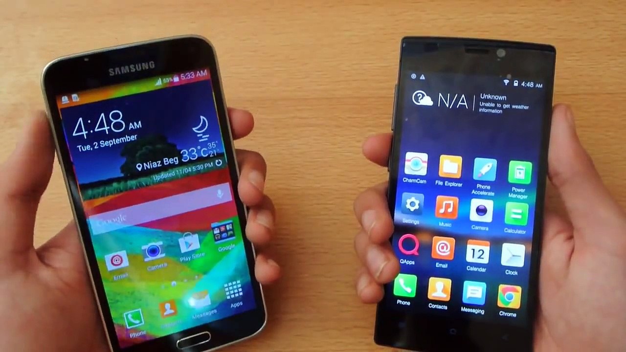Qmobile Noir Z6 - Gionee Elife S5.5 vs Samsung Galaxy S5 - Which is Faster!