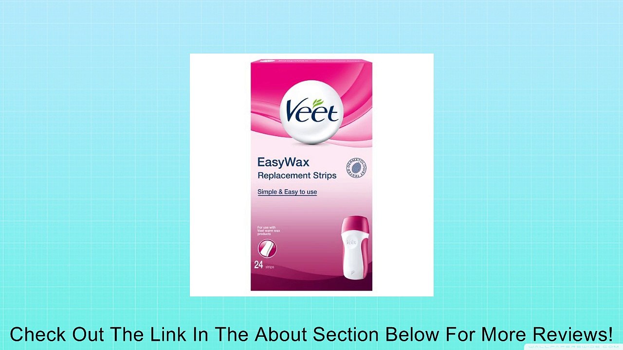 Veet Easy Wax Electrical Roll On Replacement Waxing Strips - Pack Of 24 Review