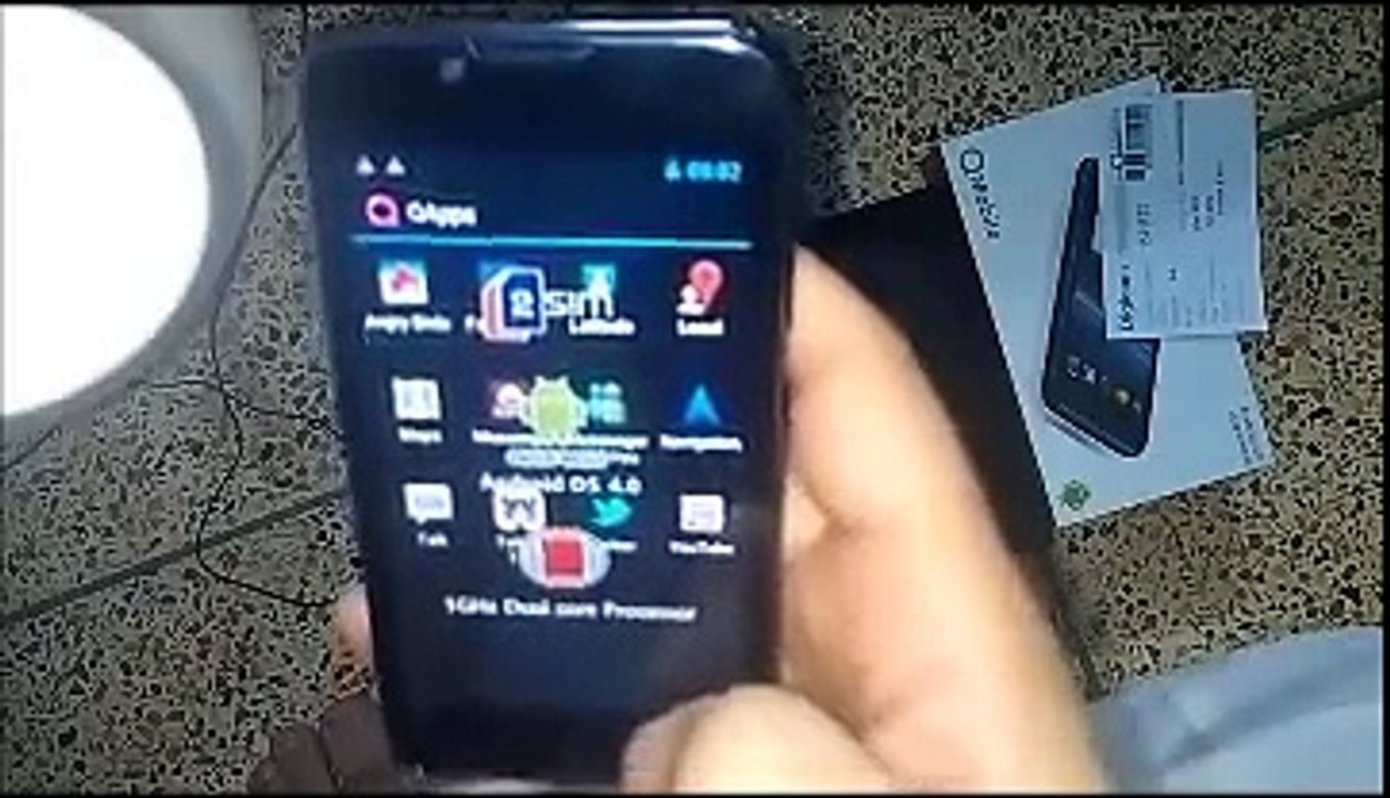 Qmobile Noir A8 Latest Mobile 2012 with Android 4.0.4 Unboxing and Review (urdu)