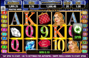 Diamond Dozen USA MOBILE $22 No Deposit Casino Bonus