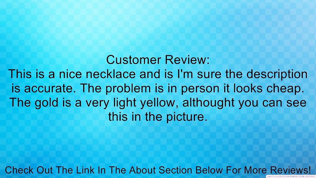 Italian 14k Gold-plated Sterling Silver Rosary necklace with 4mm Beads, 24" Review