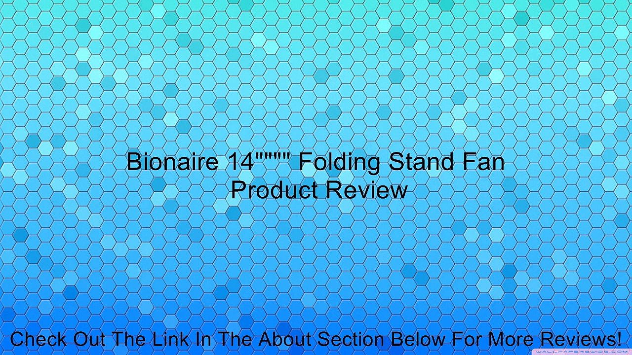 Bionaire 14"""" Folding Stand Fan Review