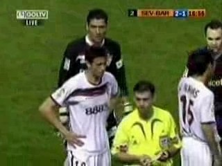Giuly red card