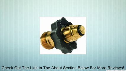 Camco 59943 Propane Cylinder Adapter - Soft Nose POL x 1"- 20 Male Throwaway Cylinder Thread Review