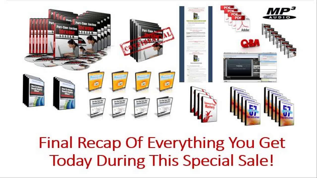 Part Time Auction Income System - eBay Income