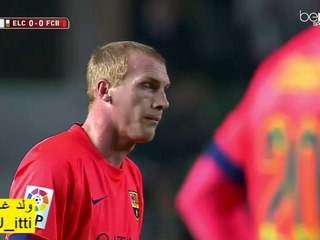 هدف برشلونة الأول على التشي - الباكار .