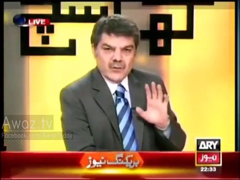 Mubashir Luqman Indirectly Calls Pervaiz Rasheed GA- in a Live Show