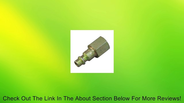 Coupler Plug, Zinc, 1/4 NPT Review