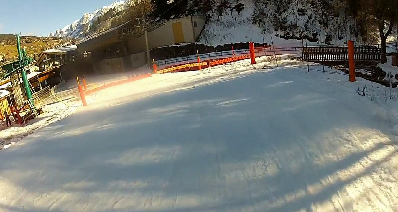 20150110 - La Clusaz / Descente de Beauregard par la piste Guy Perillat