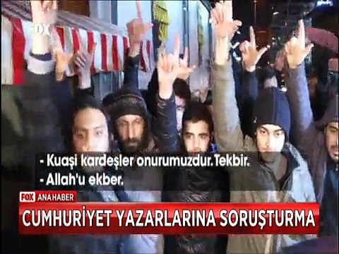Cumhuriyet Gazetesinde protesto Yeni Akitte silah sesleri vardı