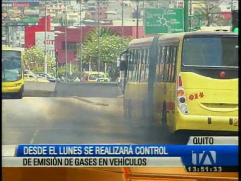 El 19 de enero inicia el control de gases de vehículos en Quito