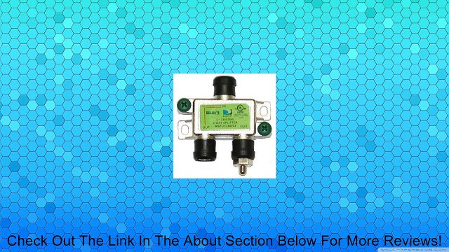 Directv [mrv] Swm 2 Way Splitter 2-2150 Mhz 1 Port Power Passing Weather Se [msplit2] Review