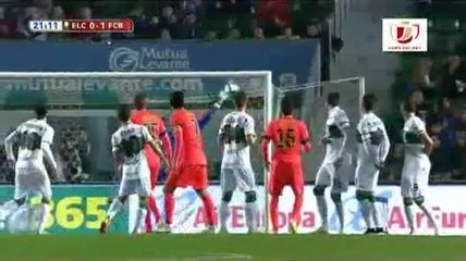 Elche 0-4 Barcelona All Goals Highlights 15.01.2015