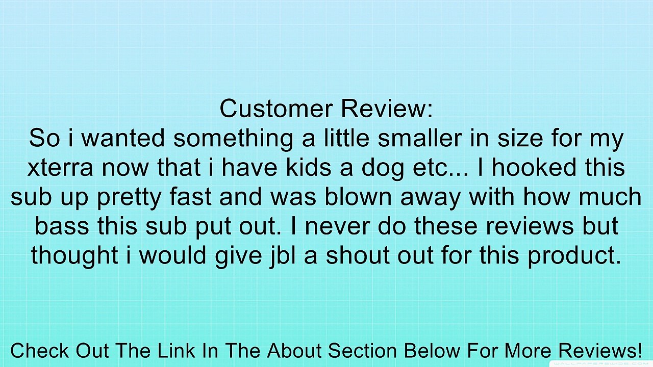 JBL GT-BassPro12 12-Inch (300mm) Car Audio Powered Subwoofer System Review