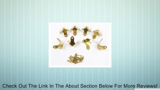 8pc. Small Brass Trunk Corners with Mounting Screws Review