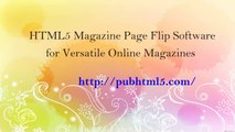 How HTML5 Magazine Page Flip Software Publish Versatile Online Magazines