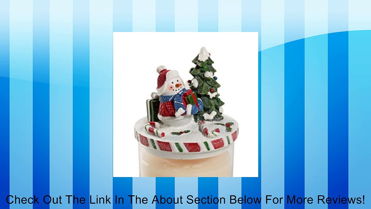 Yankee Candle Peppermint Snowman Jar Top 3 1/2" Diameter Review