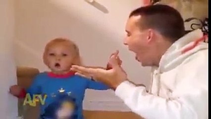 Watch this Child's Amazement as Dad Plays a Fun Trick!