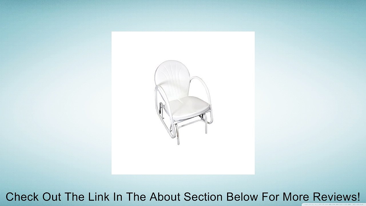 White Retro Metal Tulip Single Glider Review