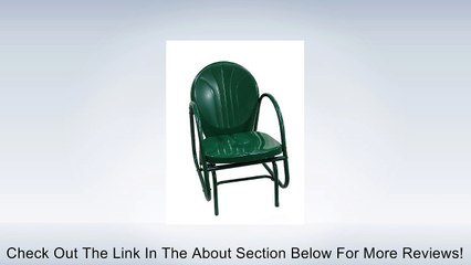 Hunter Green Retro Metal Tulip Single Glider Review