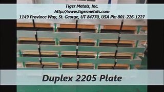 Tiger Metals, Inc. Duplex 2205 Plate