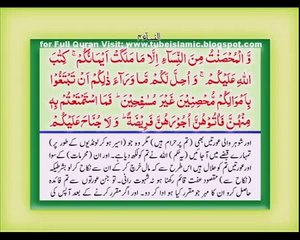 The Holy Quran Urdu Translation with Urdu Text Chapter 5