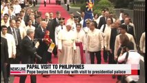 Pope Francis begins first full day in Philippines