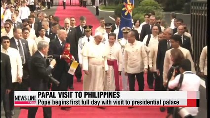 Pope Francis begins first full day in Philippines