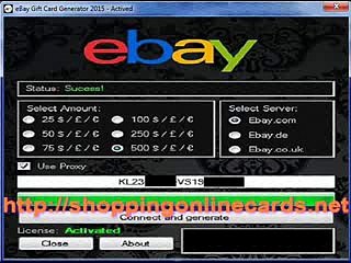 Final eBay Gift Card Generator 2015[worked]