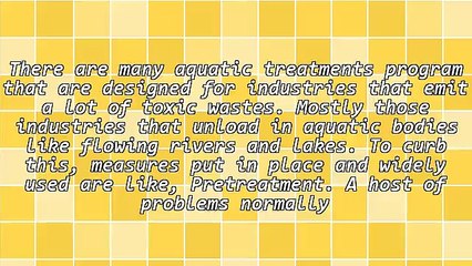 Matters On Sustainable Water Treatment