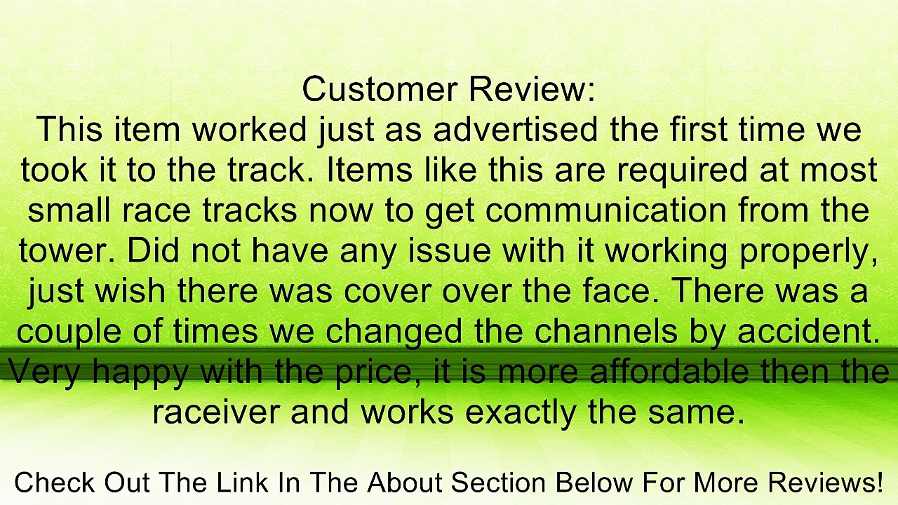 NITRO Scan Racing Scanner NASCAR with Ear Bud Speakers for Racing Radios Electronics Review