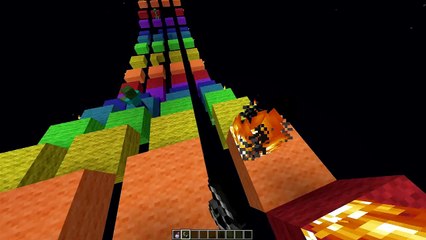 RAINBOW ROAD RACE! Mario Parkour in Minecraft!