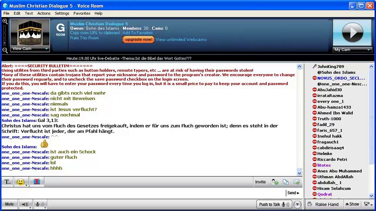 Debatte ► Sohn des Islams vs JohnKing789 (Ist die Bibel Gottes Wort?) 4/6