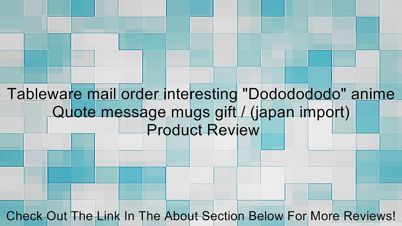 Tableware mail order interesting "Dododododo" anime Quote message mugs gift / (japan import) Review