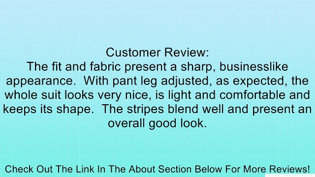 Austin Reed Men's Stripe Suit Separate Clasic Fit Pant Review