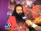 Rockstar Baba aka Gurmeet Ram Rahim Singh Insan promotes his forthcoming film MSG, Ahmedabad - Tv9