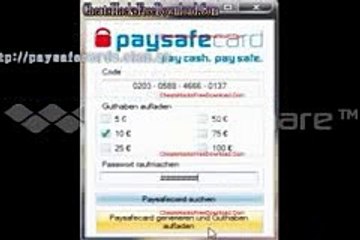 How to get PaySafeCard Code Free Working updated May 2014