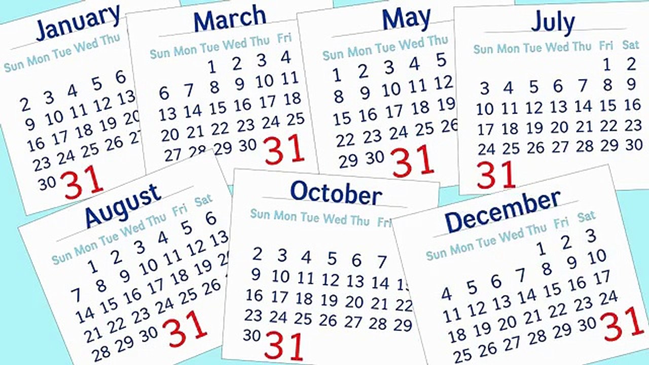 Days in the Months Song