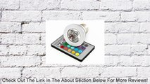 Multi Color LED Home Decor Ceiling Lamp Light Bulb 3W E27 Remote Control RGB LED Bulb Light lamp 16 Different Colors   Fading Functions - ON/OFF Review