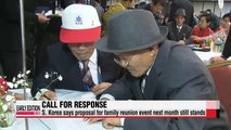 S. Korea seeks to resume family reunions, as N. Korea protests upcoming military exercises