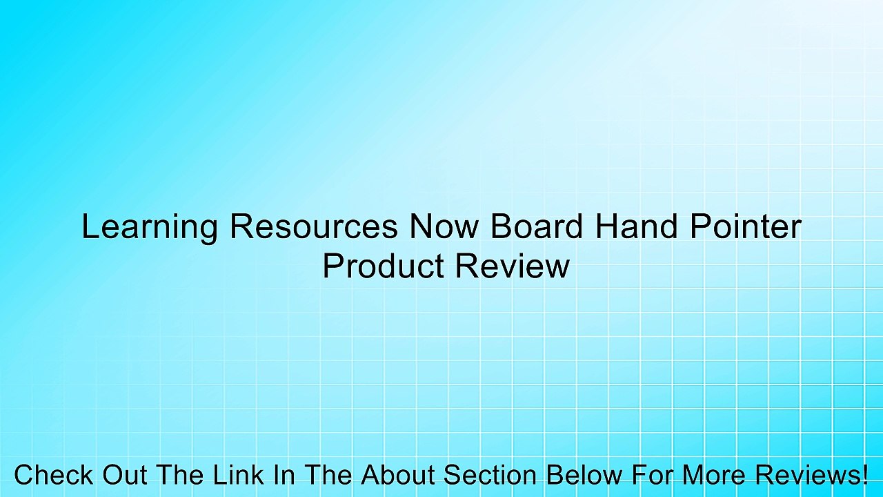 Learning Resources Now Board Hand Pointer Review