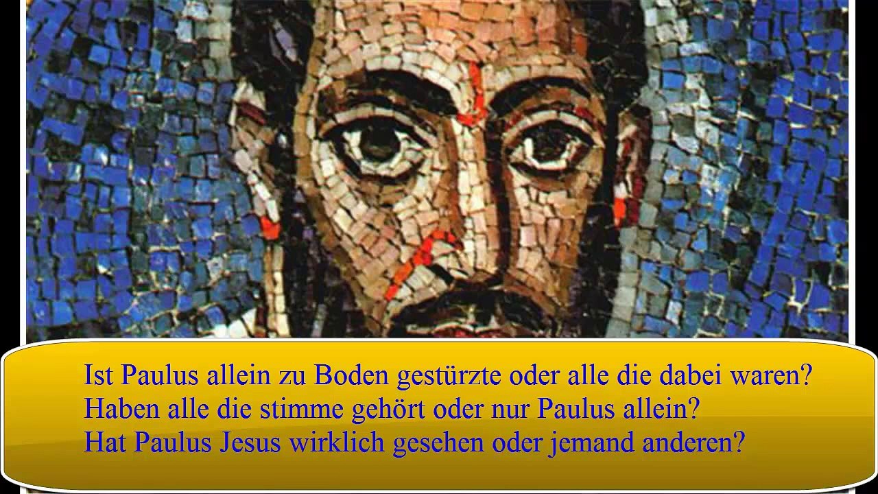 3- Hat Paulus Jesus gesehen? - Frage NR. 3 - An alle christlichen Theologen